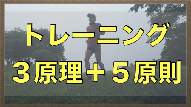 【トレーニングの３原理と5原則】をマラソン・ランニングに当てはめて解説します